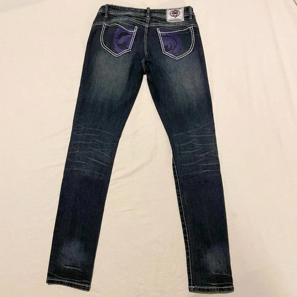 Ecko Red Denim Jeans Womens Size 7/8 Pants - Picture 8 of 14